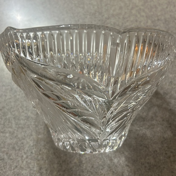 Anna Hutte Bleikristal Lead Crystal Glass Round Deep 6” bowl - Picture 2 of 5
